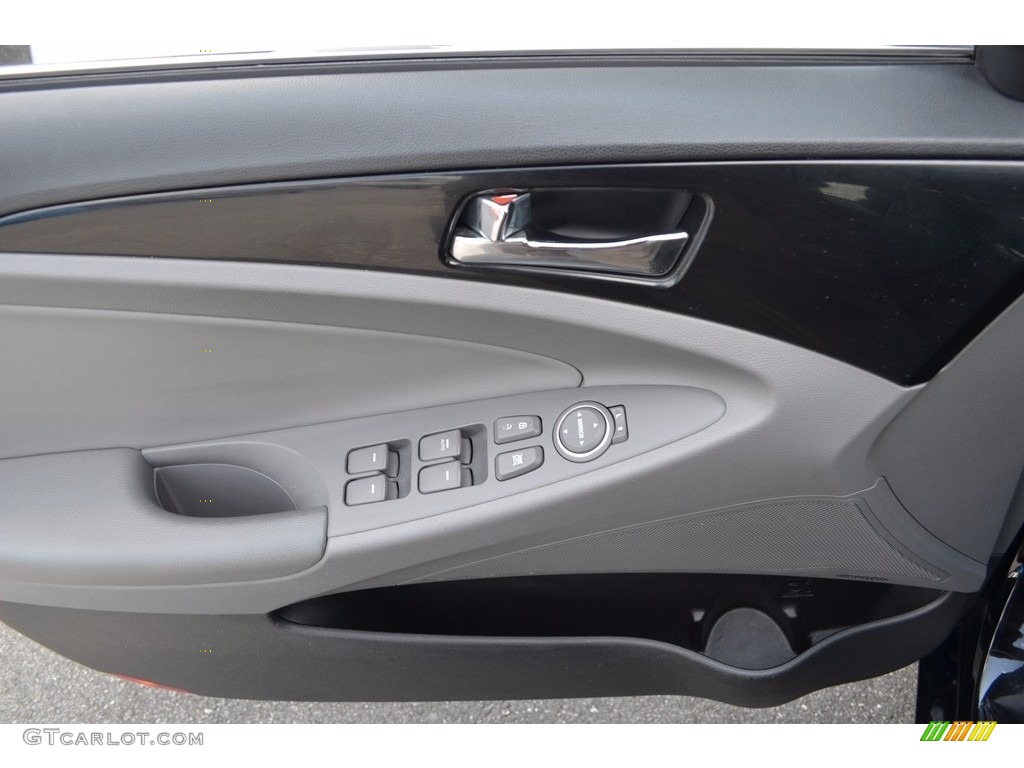 2011 Sonata Limited - Midnight Black / Gray photo #8