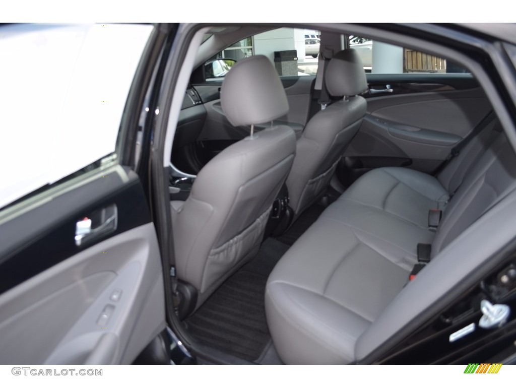 2011 Sonata Limited - Midnight Black / Gray photo #12