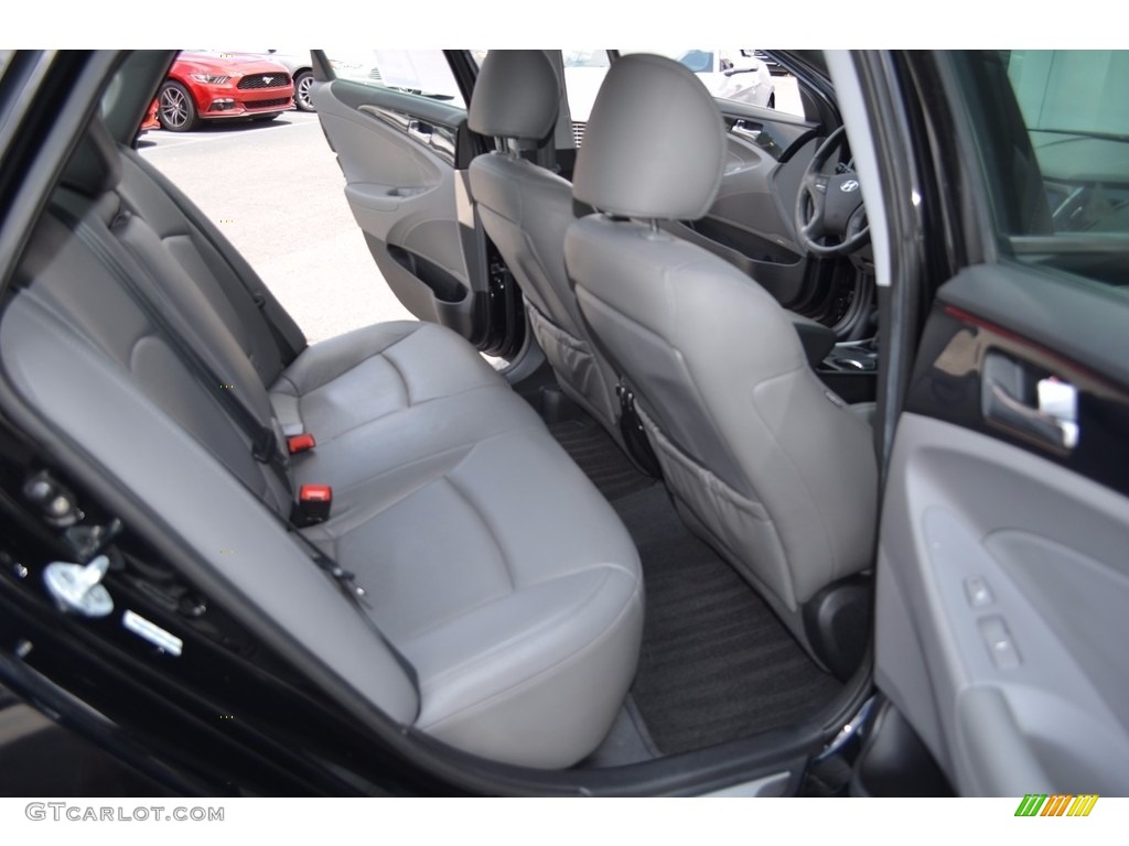 2011 Sonata Limited - Midnight Black / Gray photo #14