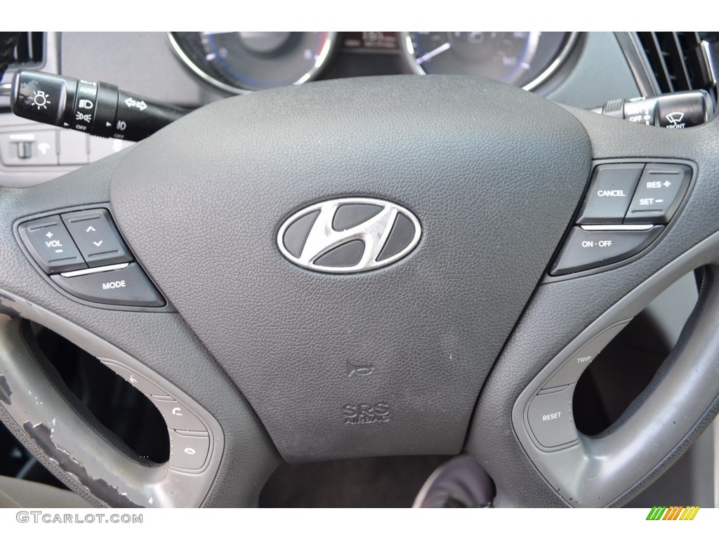 2011 Sonata Limited - Midnight Black / Gray photo #21