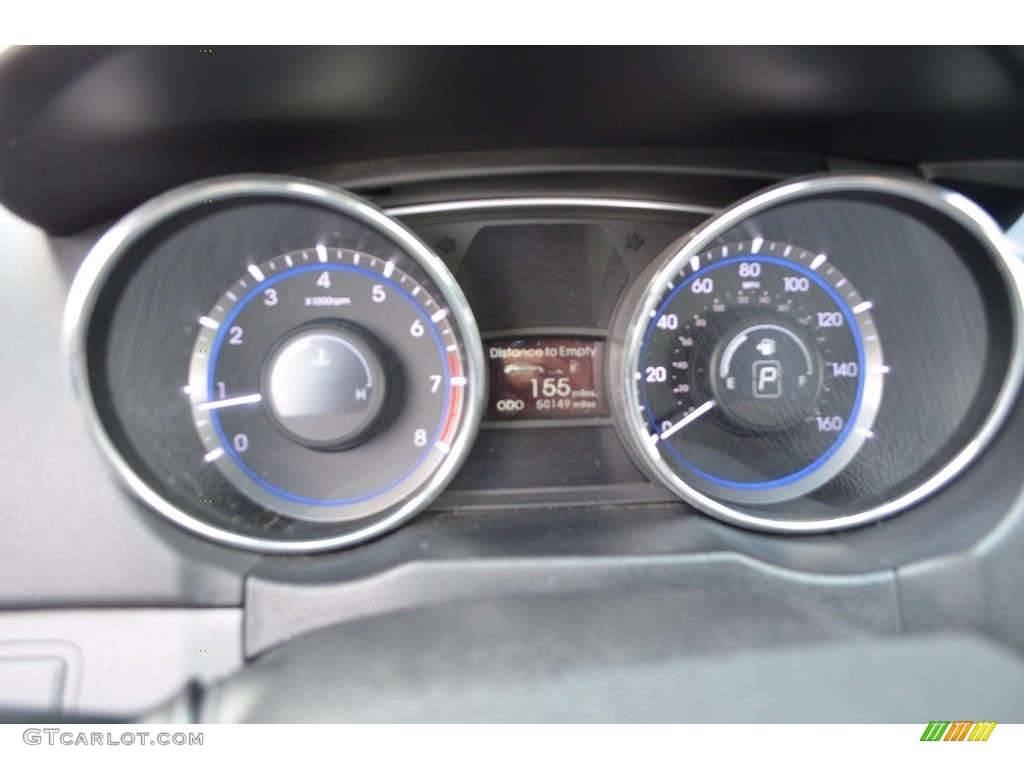 2011 Sonata Limited - Midnight Black / Gray photo #22