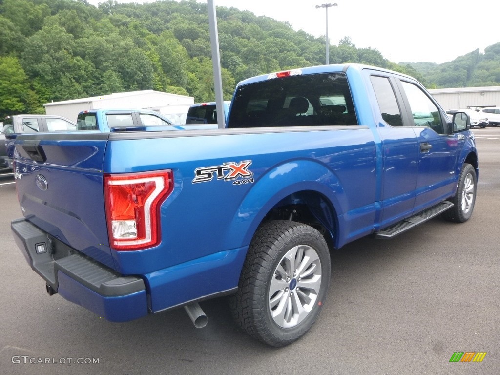 2017 F150 XL SuperCab 4x4 - Lightning Blue / Black photo #2