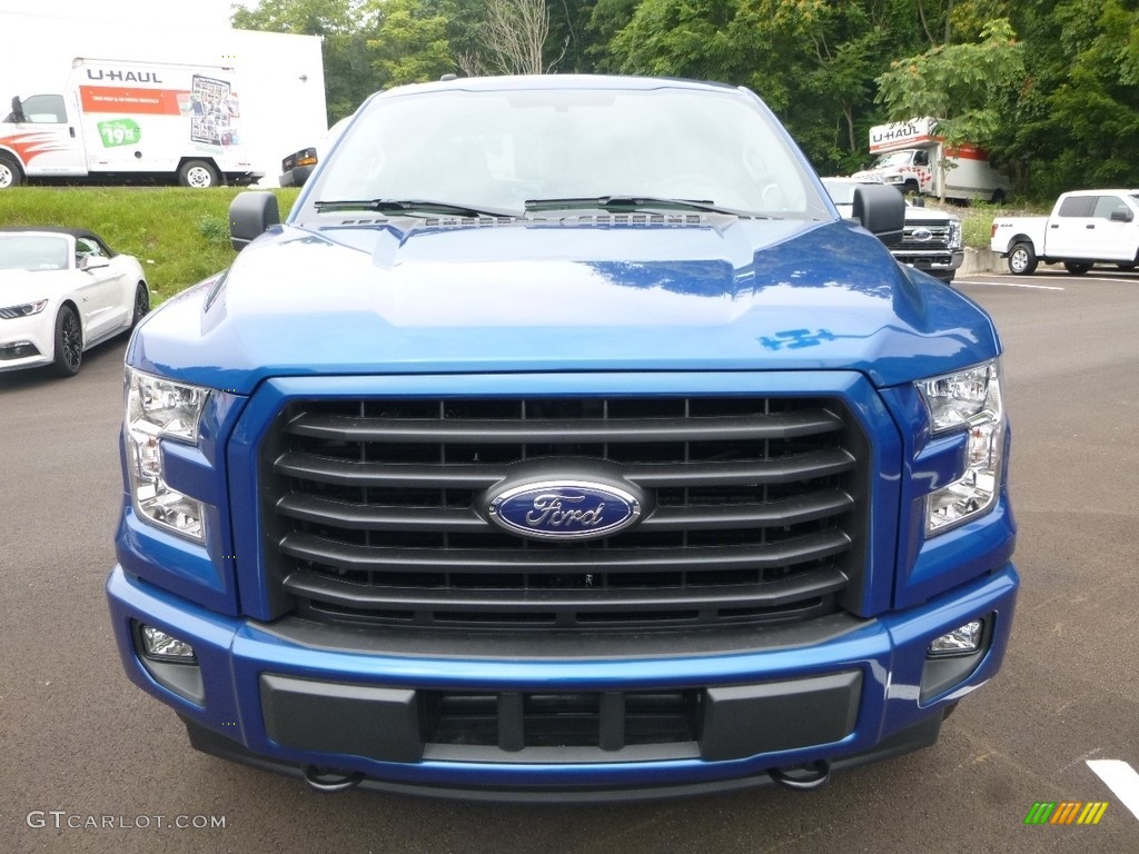 2017 F150 XL SuperCab 4x4 - Lightning Blue / Black photo #4