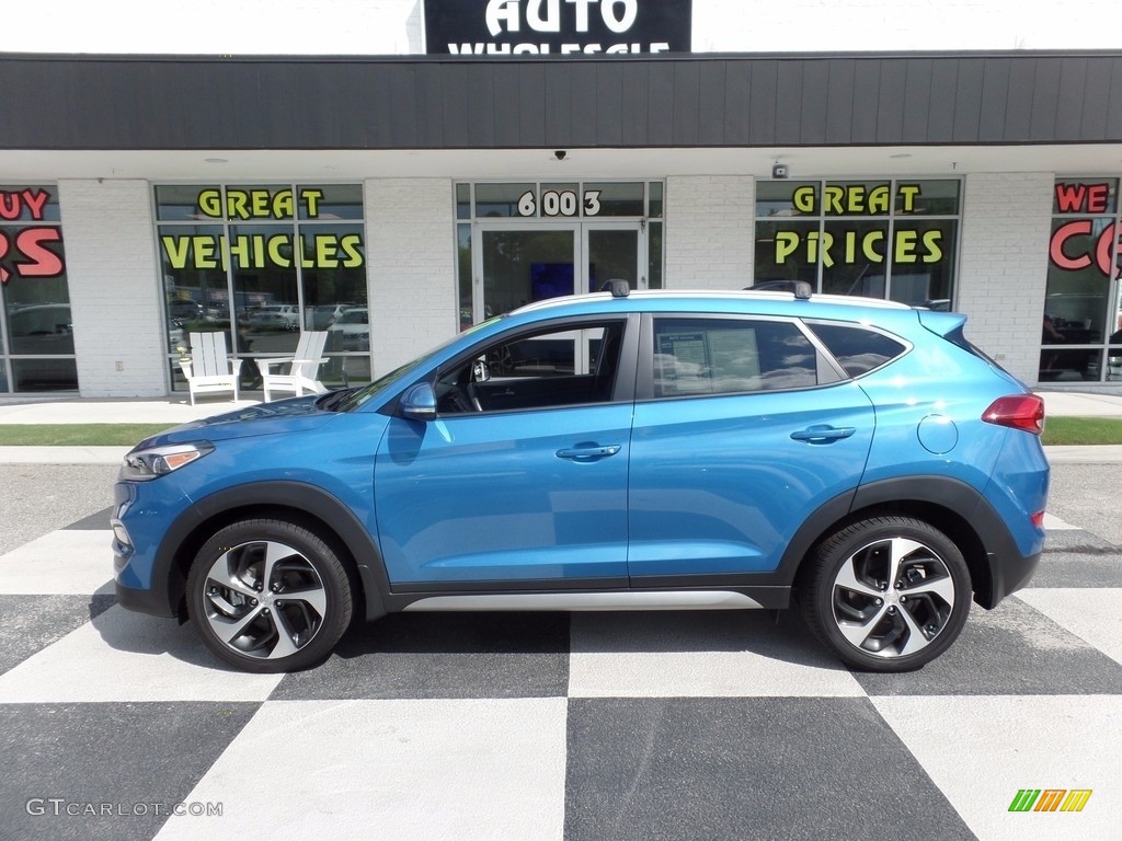 Caribbean Blue Hyundai Tucson