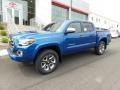 2017 Blazing Blue Pearl Toyota Tacoma Limited Double Cab 4x4  photo #5