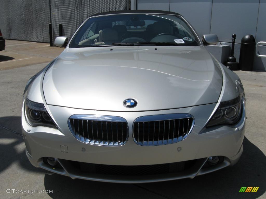 2005 6 Series 645i Convertible - Titanium Silver Metallic / Cream Beige photo #1