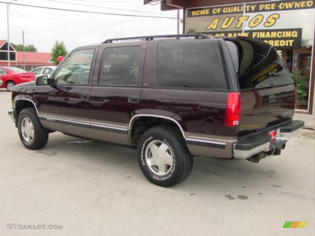1997 Tahoe LT 4x4 - Dark Cherry Metallic / Tan photo #11