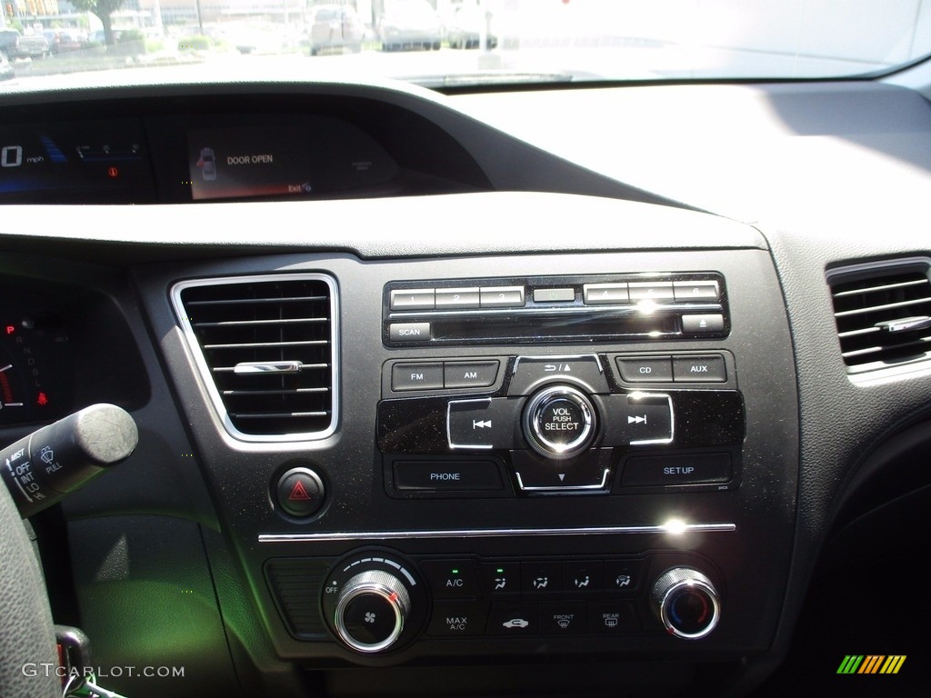 2014 Civic LX Sedan - Kona Coffee Metallic / Black photo #15
