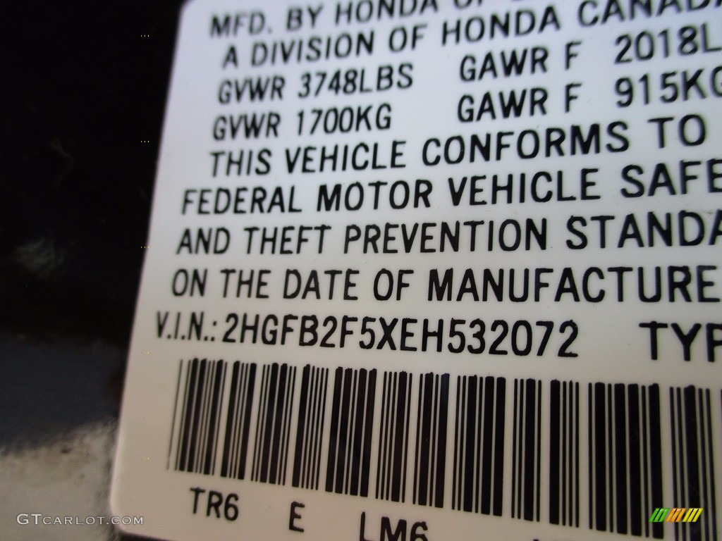2014 Civic LX Sedan - Kona Coffee Metallic / Black photo #19