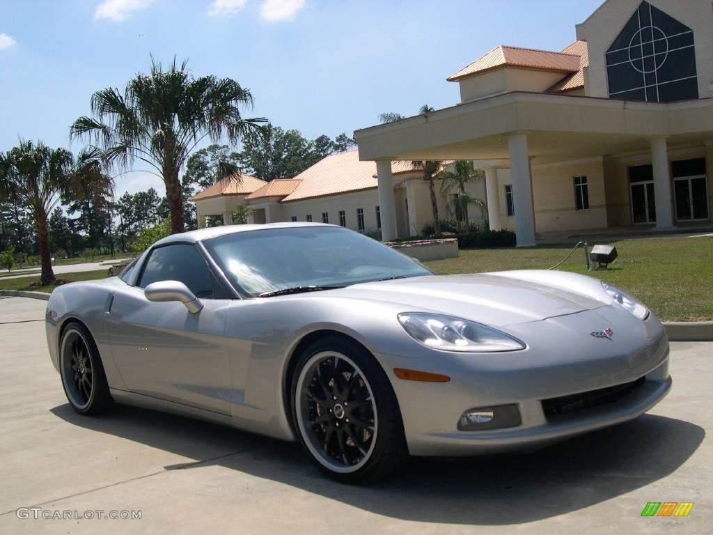 2008 Corvette Coupe - Machine Silver Metallic / Ebony photo #1