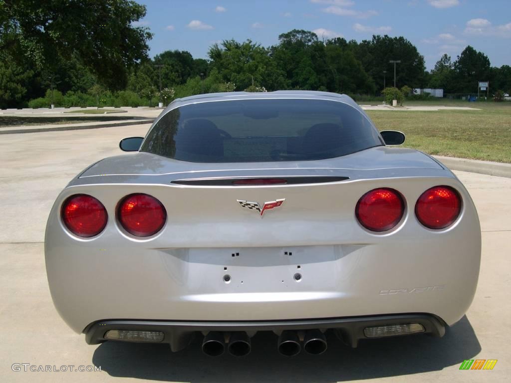2008 Corvette Coupe - Machine Silver Metallic / Ebony photo #4