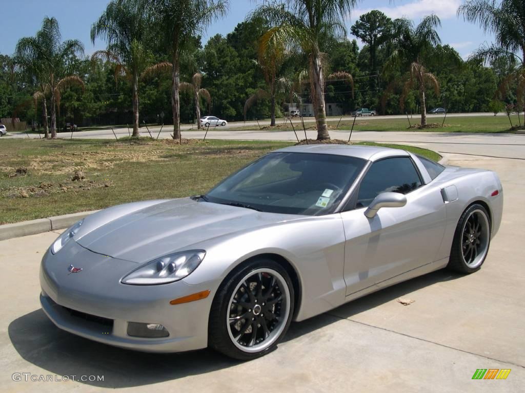 2008 Corvette Coupe - Machine Silver Metallic / Ebony photo #7