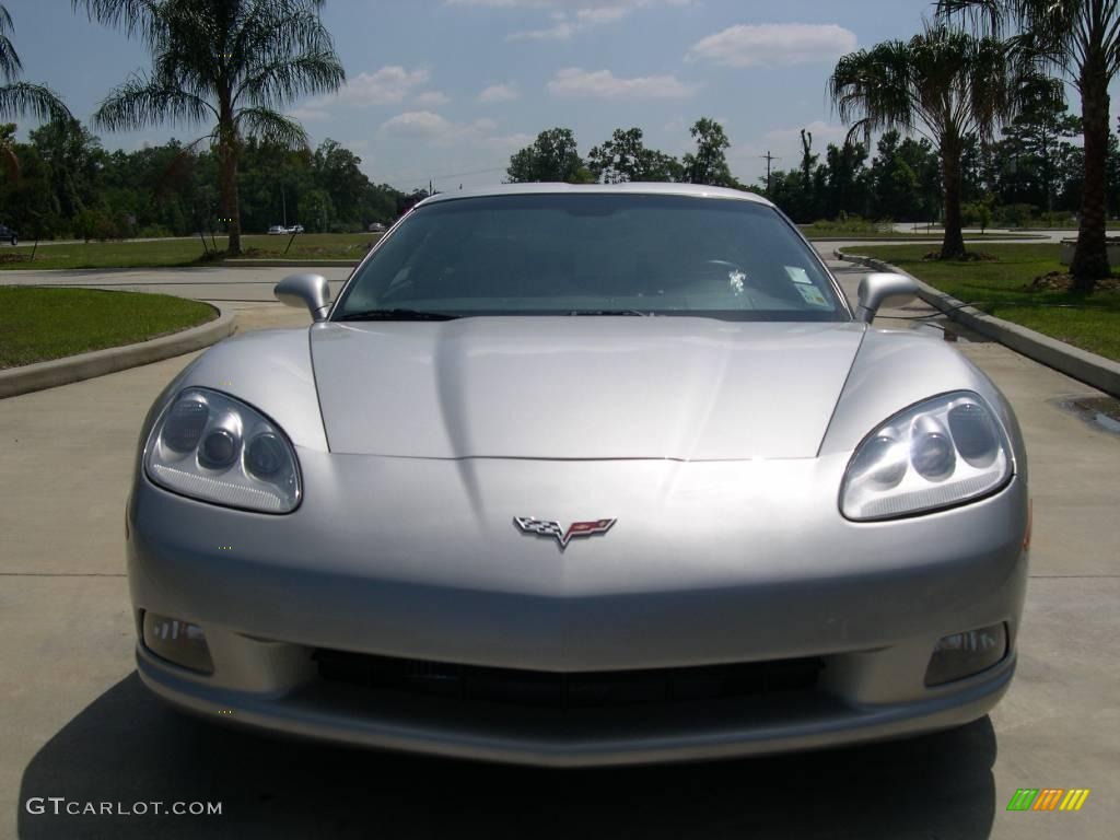 2008 Corvette Coupe - Machine Silver Metallic / Ebony photo #8
