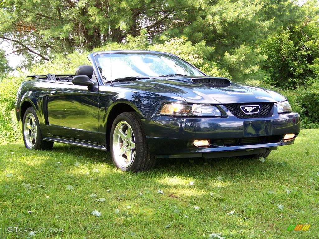 2003 Mustang GT Convertible - True Blue Metallic / Dark Charcoal photo #3