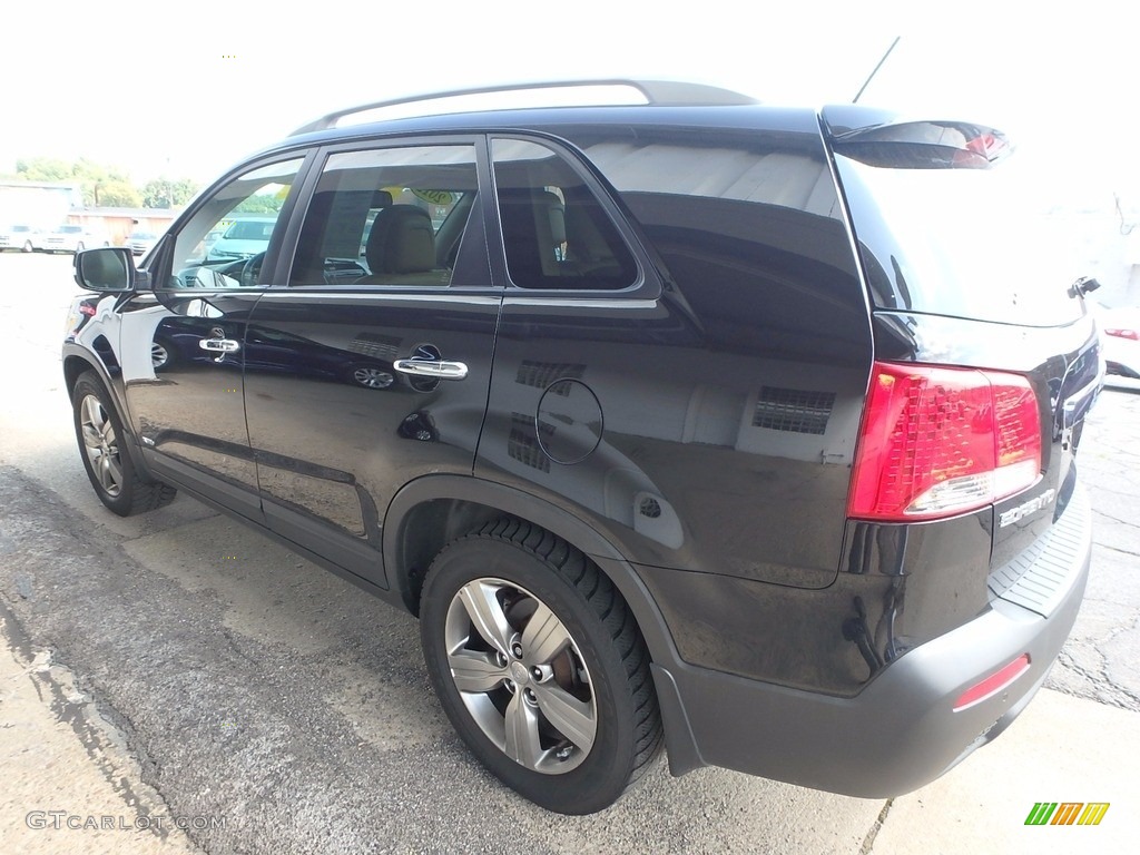 2012 Sorento EX V6 AWD - Ebony Black / Beige photo #4