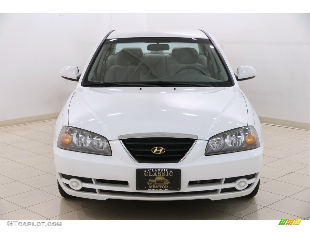 2006 Elantra GLS Sedan - Nordic White / Beige photo #2