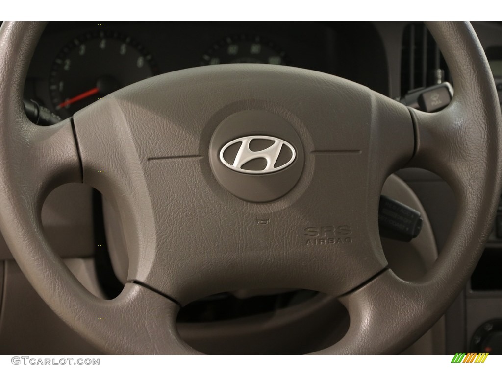 2006 Elantra GLS Sedan - Nordic White / Beige photo #6