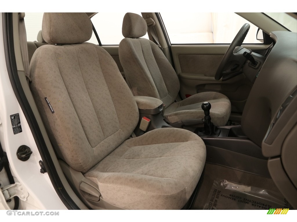 2006 Elantra GLS Sedan - Nordic White / Beige photo #11