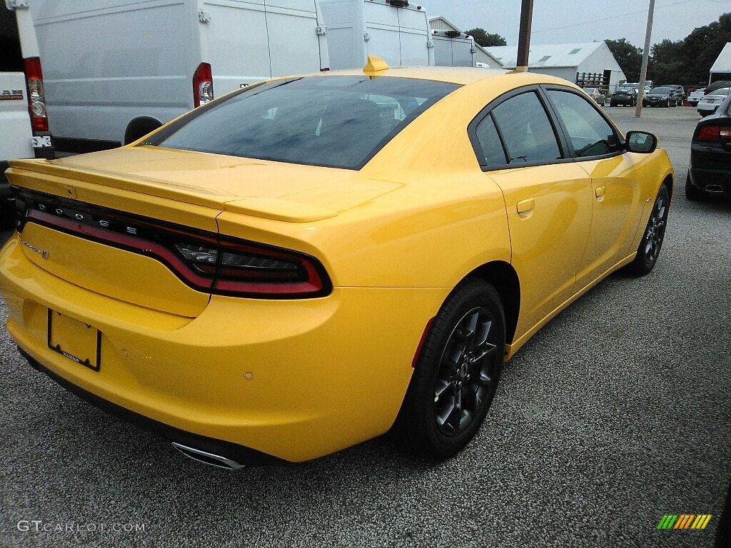 2018 Charger GT AWD - Yellow Jacket / Black photo #5