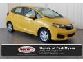 2018 Helios Yellow Pearl Honda Fit LX  photo #1