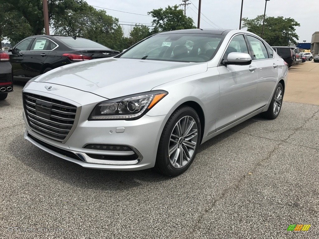 Santiago Silver 2018 Hyundai Genesis G80 AWD Exterior Photo #122223819