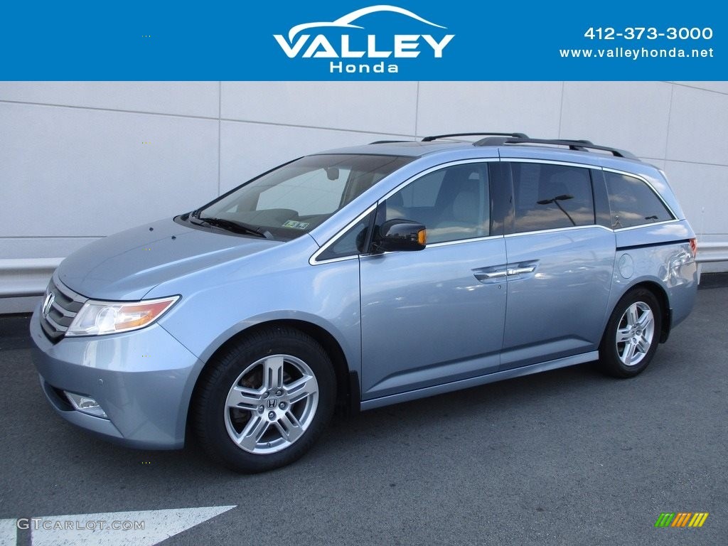 2011 Odyssey Touring - Celestial Blue Metallic / Gray photo #1
