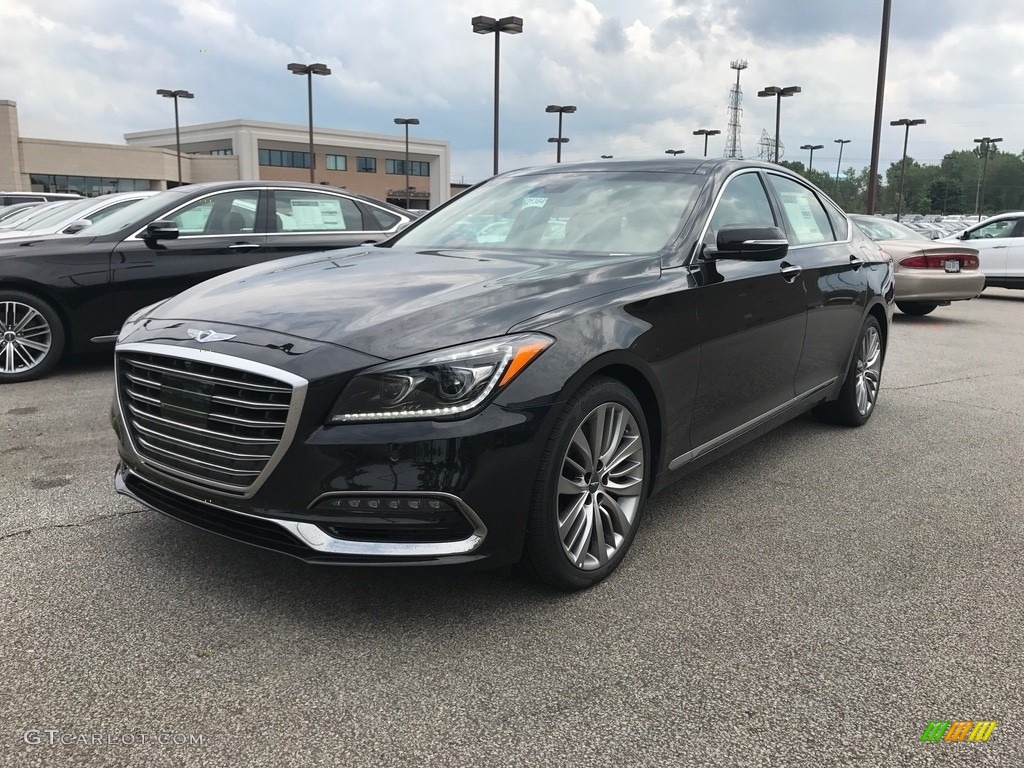 Victoria Black 2018 Hyundai Genesis G80 5.0 AWD Exterior Photo #122223939