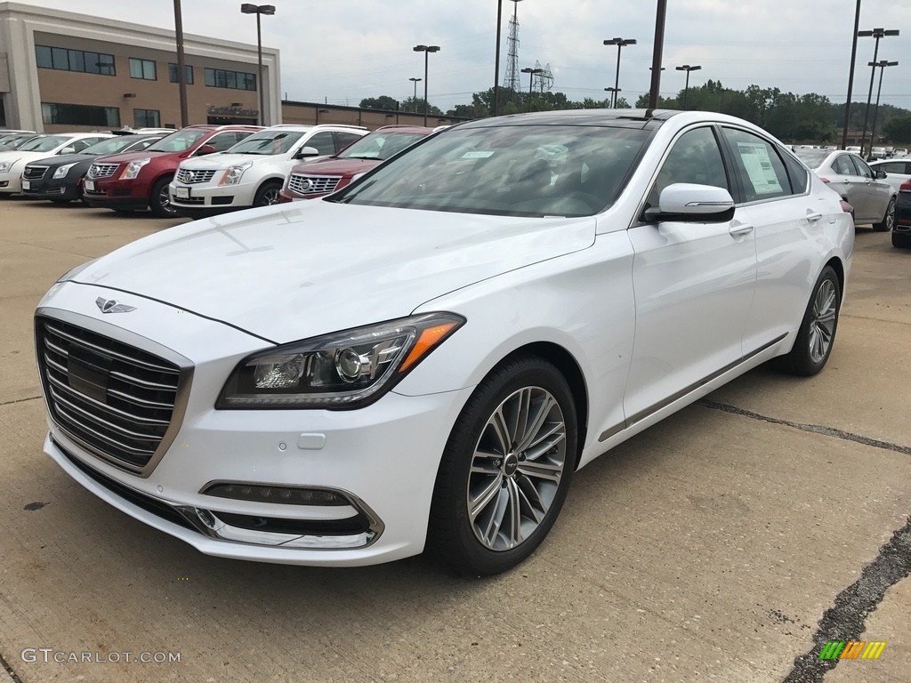 2018 Genesis G80 AWD - Casablanca White / Black photo #1