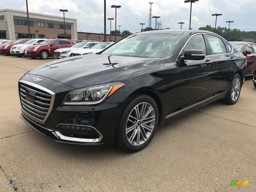 2018 Genesis G80 AWD - Victoria Black / Black photo #1