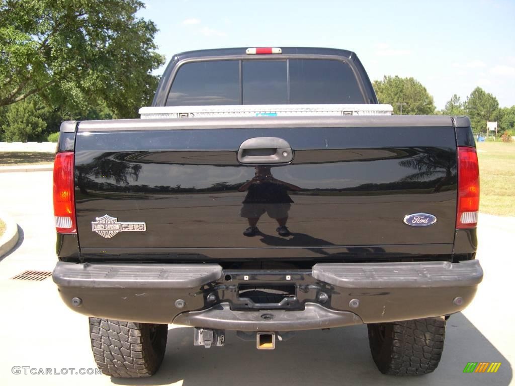 2004 F250 Super Duty Harley Davidson Crew Cab 4x4 - Black / Black photo #4