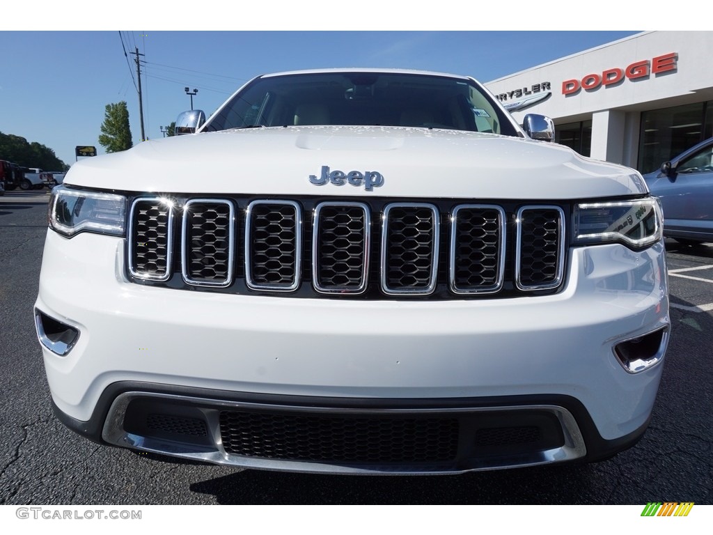 2017 Grand Cherokee Limited - Bright White / Black/Light Frost Beige photo #2