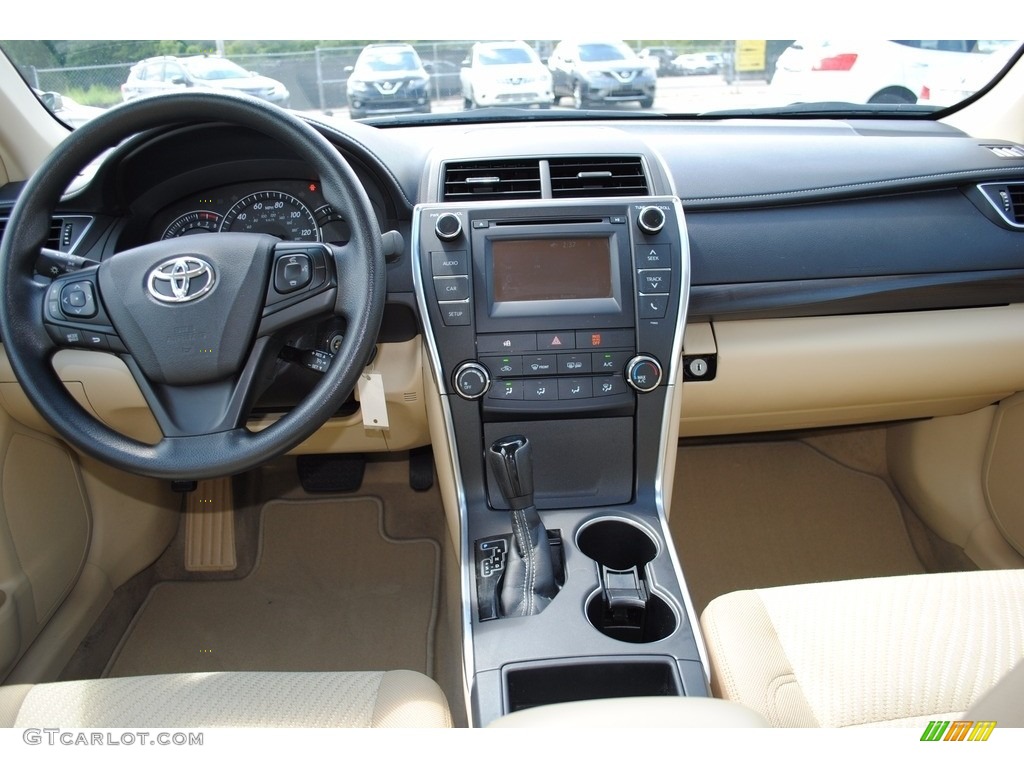 2015 Camry LE - Ruby Flare Pearl / Almond photo #9