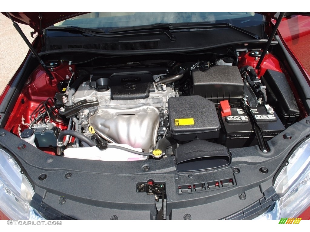 2015 Camry LE - Ruby Flare Pearl / Almond photo #28