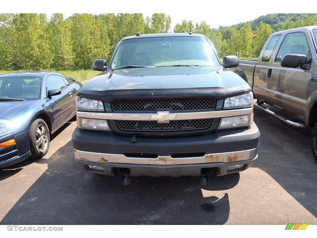 2004 Silverado 2500HD LT Extended Cab 4x4 - Dark Green Metallic / Dark Charcoal photo #2