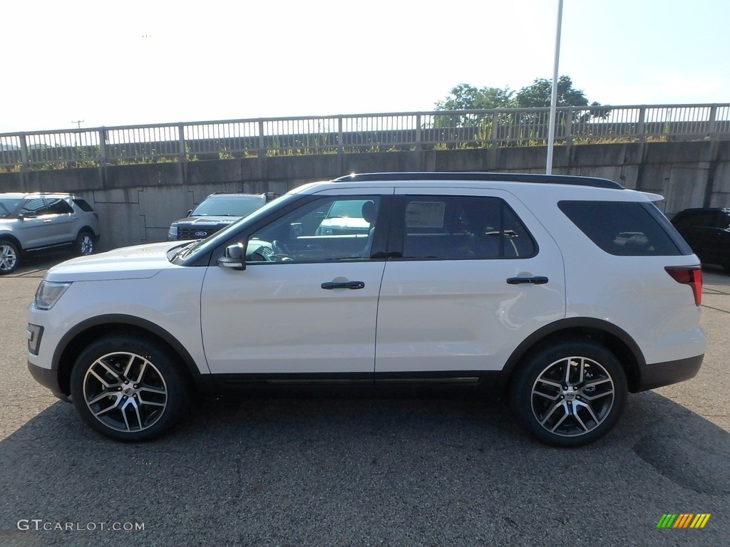2017 Explorer Sport 4WD - White Platinum / Ebony Black photo #5