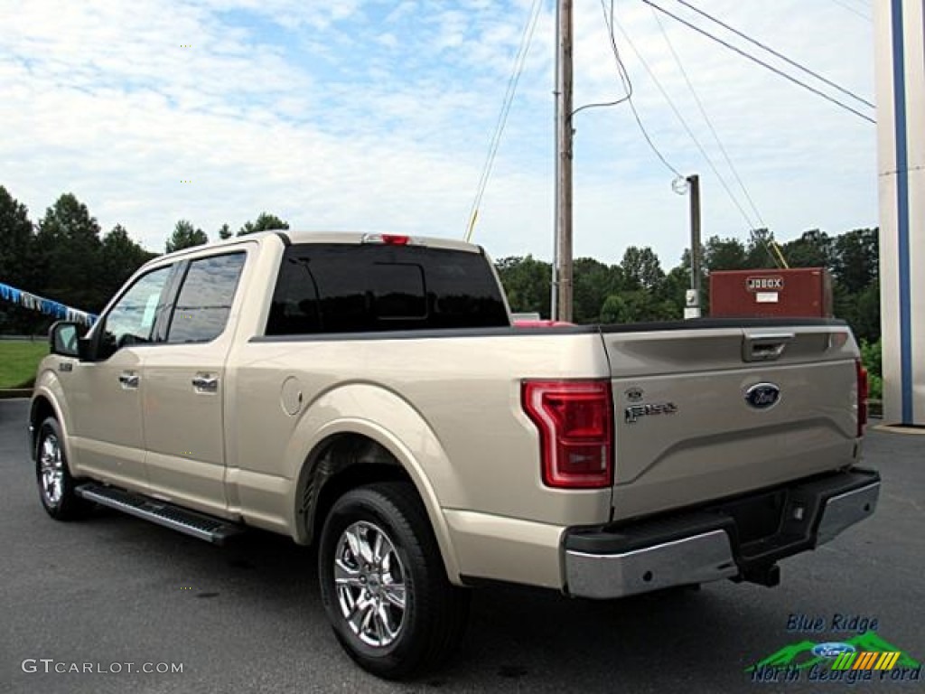 2017 F150 Lariat SuperCrew - White Gold / Light Camel photo #3