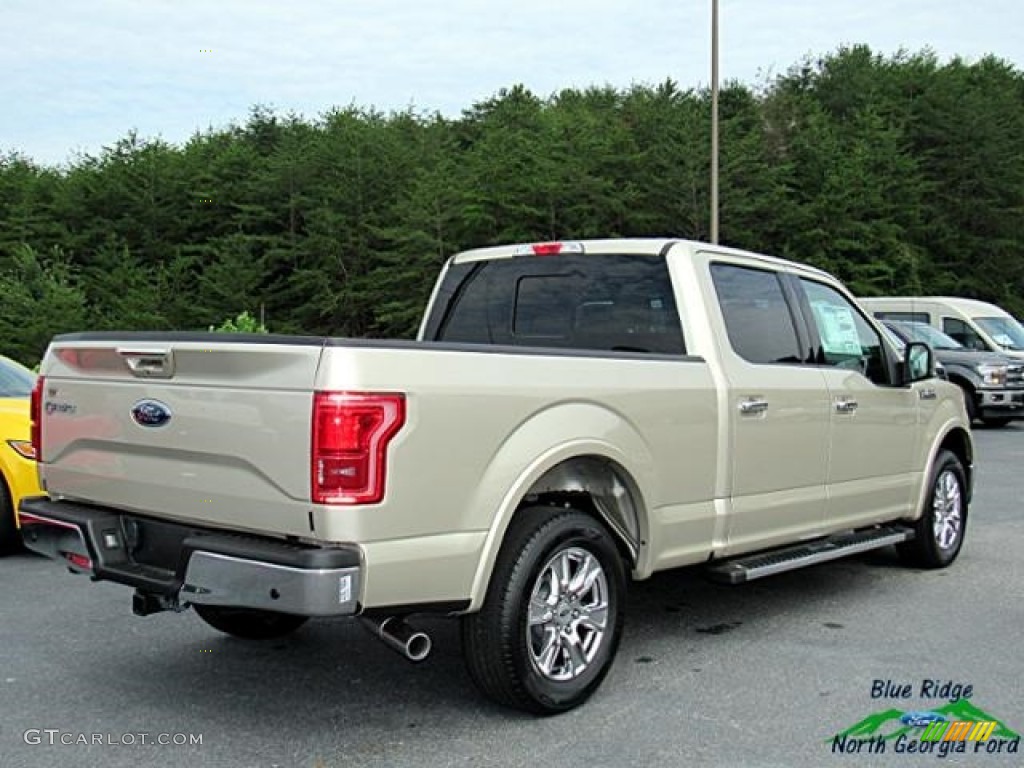 2017 F150 Lariat SuperCrew - White Gold / Light Camel photo #5