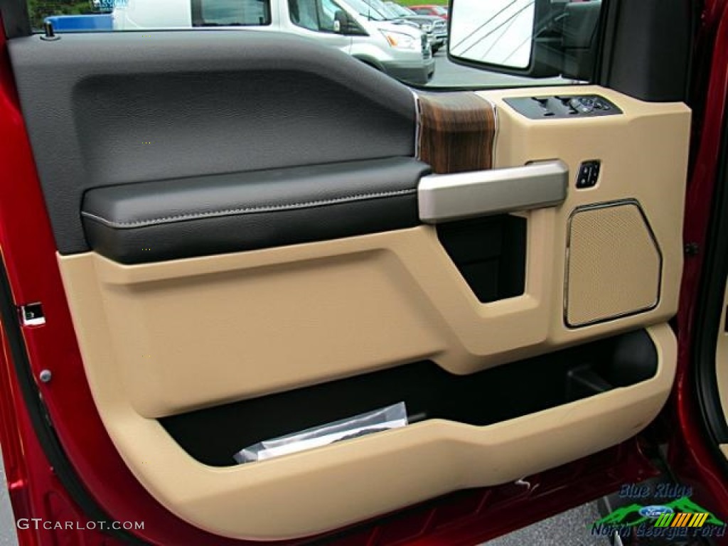 2017 F150 Lariat SuperCrew 4X4 - Ruby Red / Light Camel photo #31