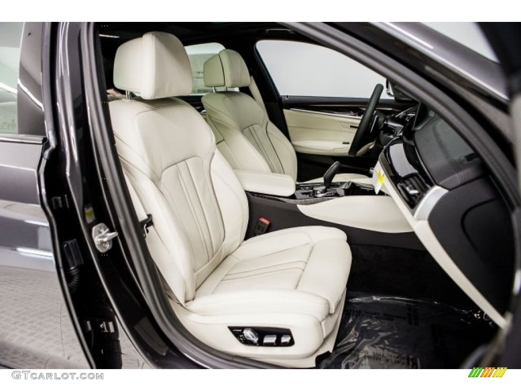2018 5 Series M550i xDrive Sedan - Dark Graphite Metallic / Ivory White photo #2