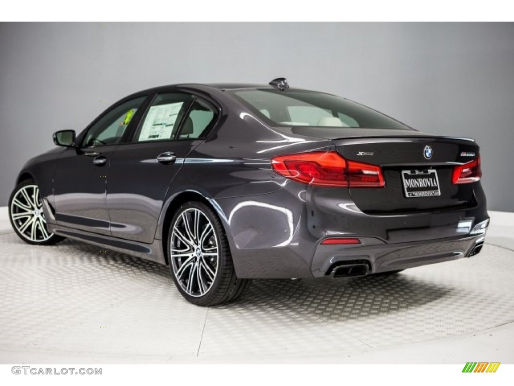 2018 5 Series M550i xDrive Sedan - Dark Graphite Metallic / Ivory White photo #3