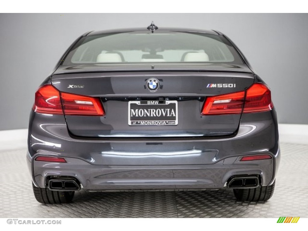 2018 5 Series M550i xDrive Sedan - Dark Graphite Metallic / Ivory White photo #4