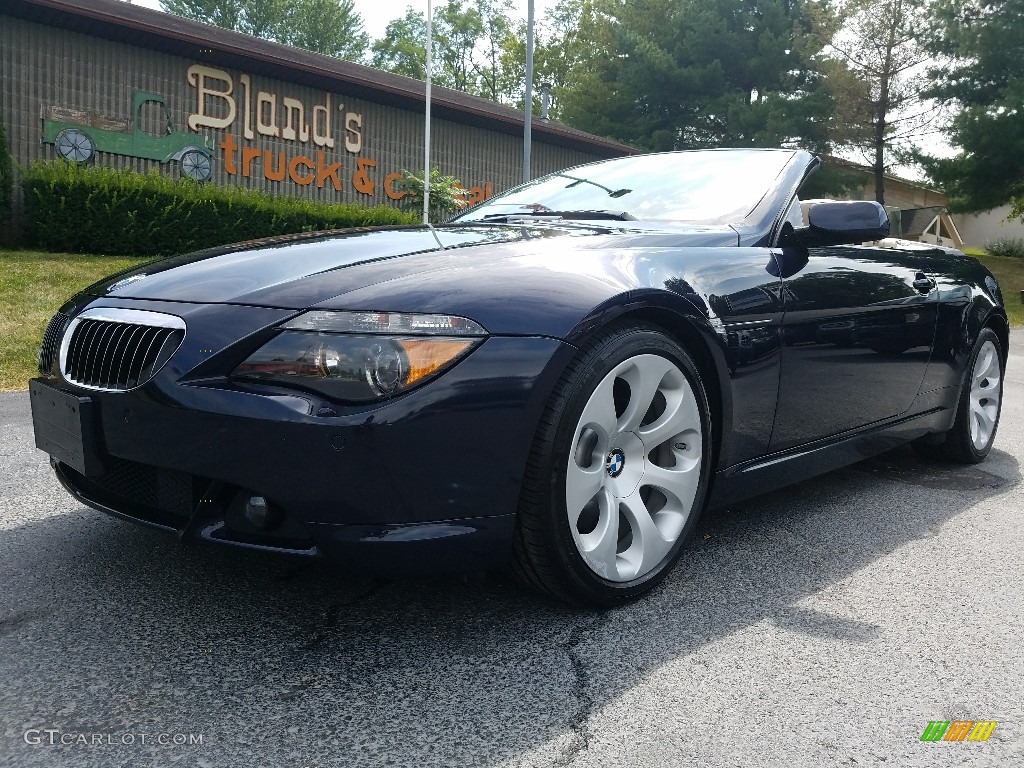 2007 6 Series 650i Convertible - Monaco Blue Metallic / Cream Beige photo #1