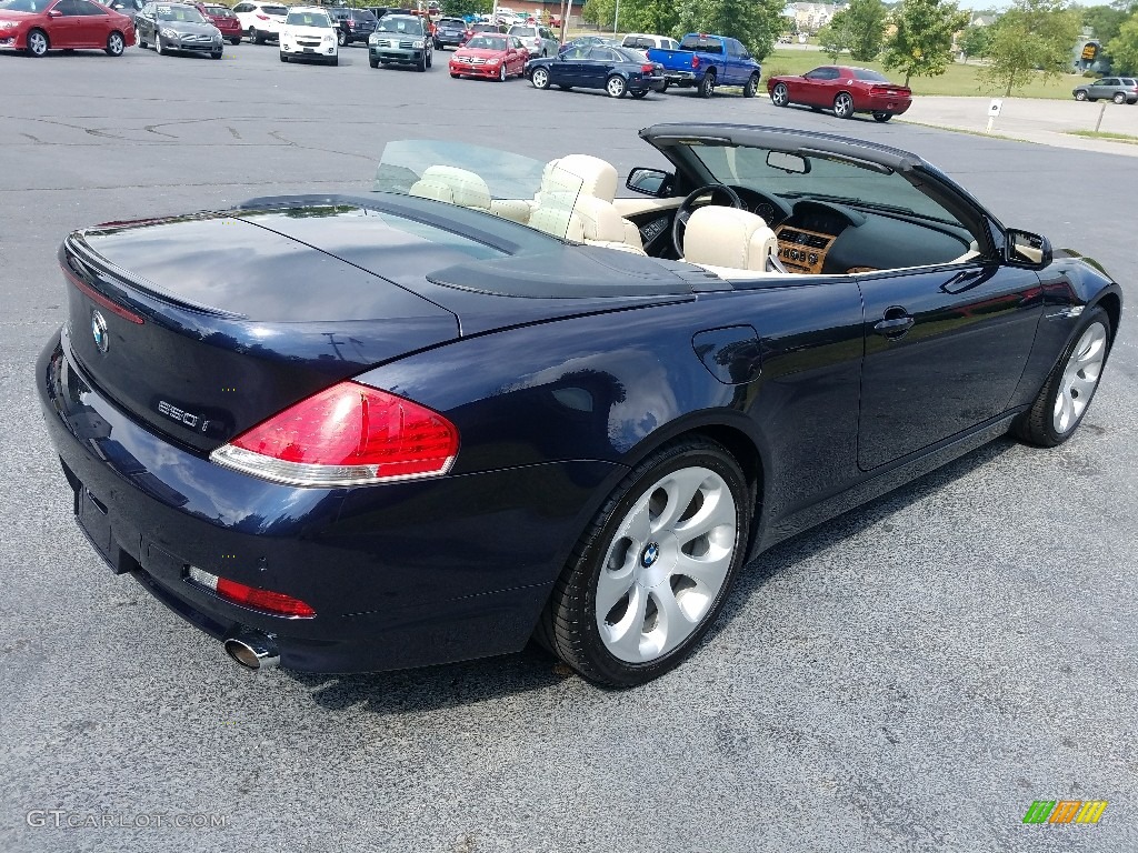 2007 6 Series 650i Convertible - Monaco Blue Metallic / Cream Beige photo #5