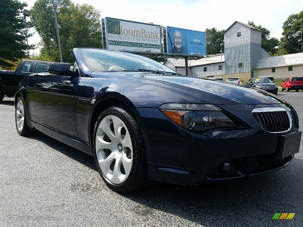 2007 6 Series 650i Convertible - Monaco Blue Metallic / Cream Beige photo #7