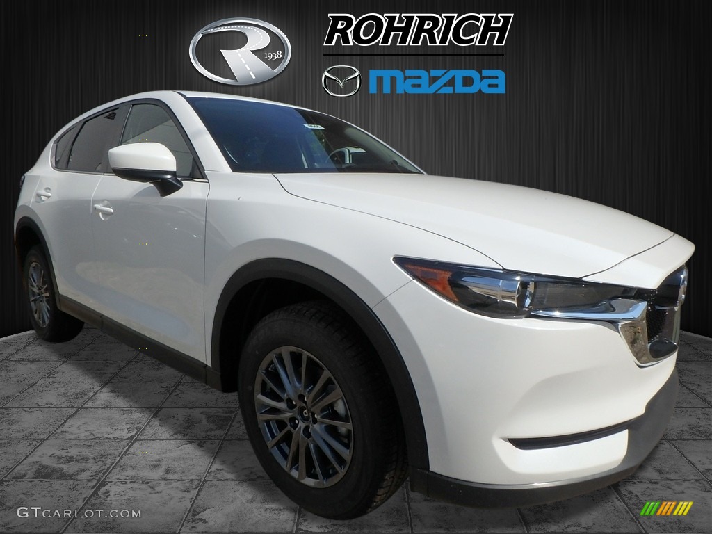 2017 CX-5 Touring AWD - Crystal White Pearl / Black photo #1