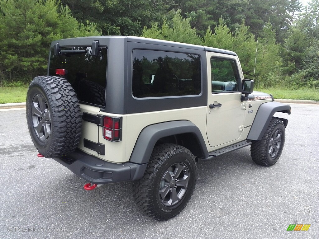2017 Wrangler Rubicon 4x4 - Gobi / Black/Dark Saddle photo #6
