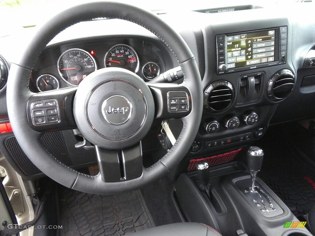 2017 Wrangler Rubicon 4x4 - Gobi / Black/Dark Saddle photo #17