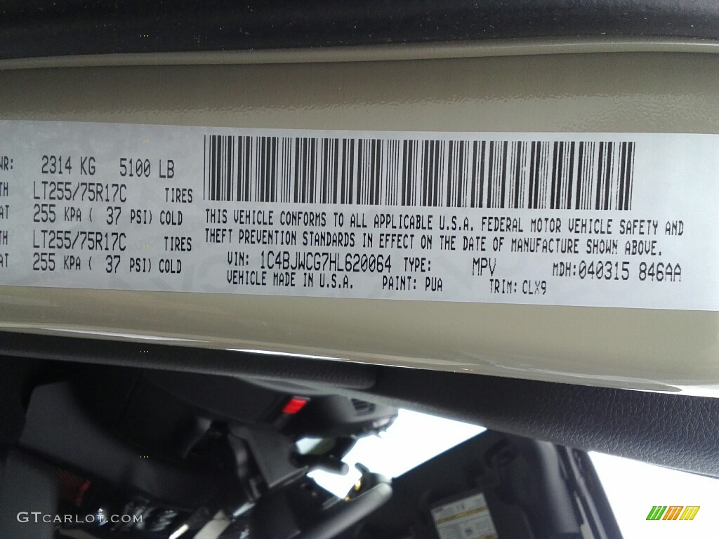 2017 Wrangler Rubicon 4x4 - Gobi / Black/Dark Saddle photo #31