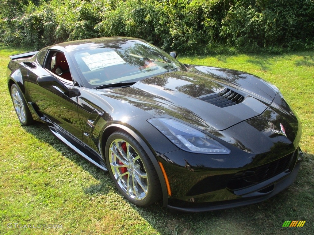 2018 Corvette Grand Sport Coupe - Black / Adrenaline Red photo #16