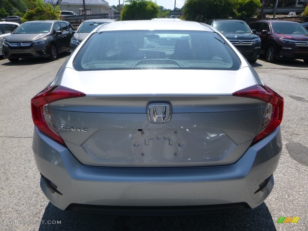 2017 Civic LX Sedan - Lunar Silver Metallic / Black photo #3